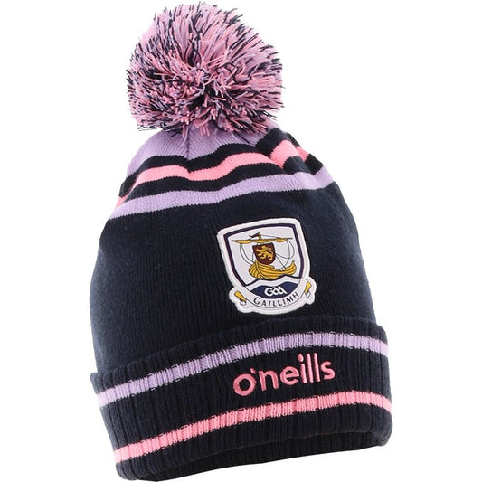 O'Neills Galway GAA Rockway Bobble Hat Kids Pink