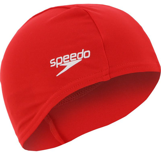 Speedo Polyester Senior Swim Cap Red